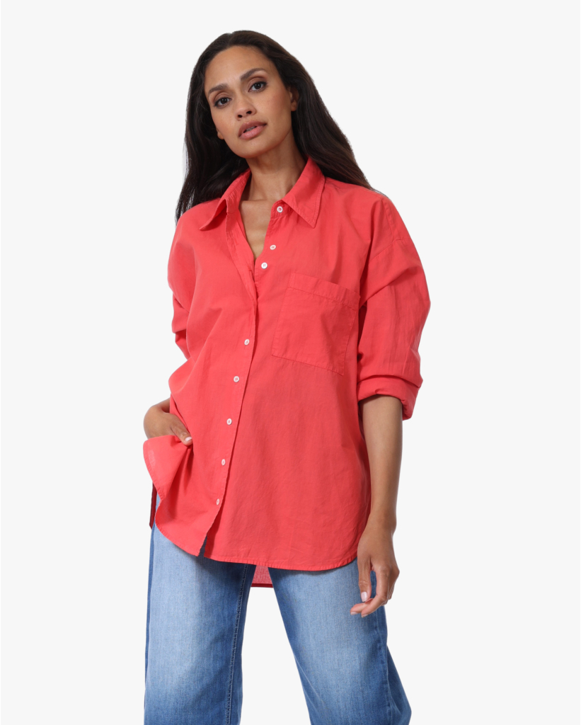 Sydney Katoenen Blouse Red Sky