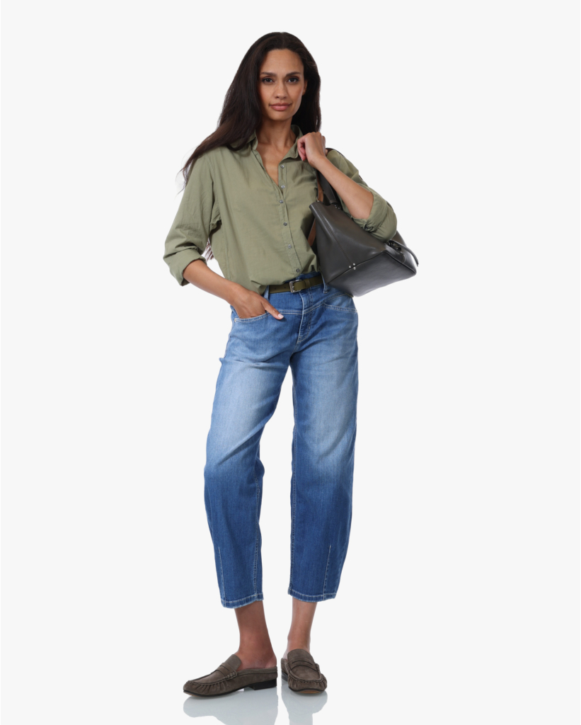 Elin Cropped Barrel Jeans Medical Authentic Used