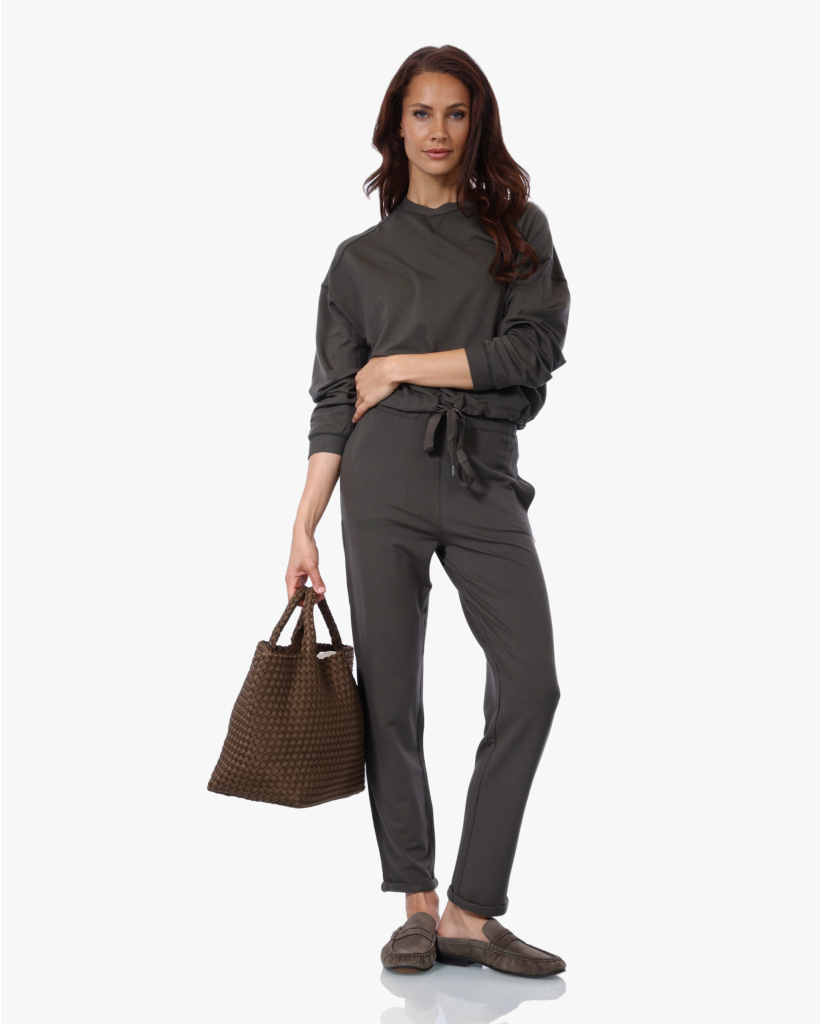 Soft Touch Jogger met Trekkoord Volcanic Rock