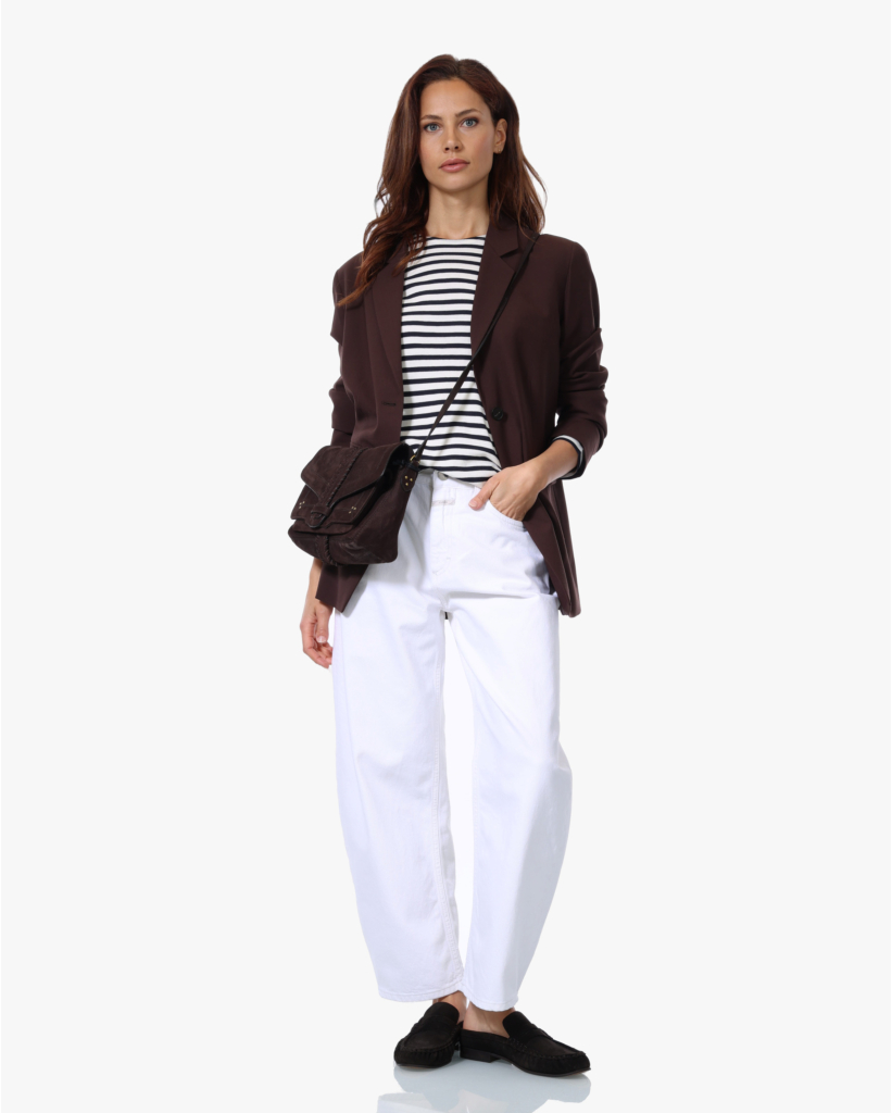 Jazzie Barrel Jeans Ivory L32