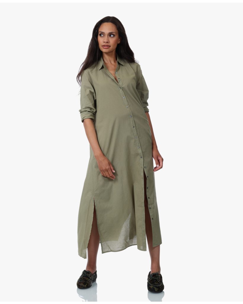Boden Lightweight Maxi Jurk Dark Seagrass