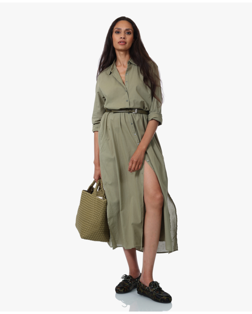Boden Lightweight Maxi Jurk Dark Seagrass