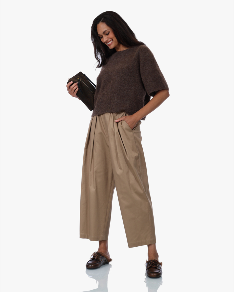 Kick Pleated Pantalon Beige