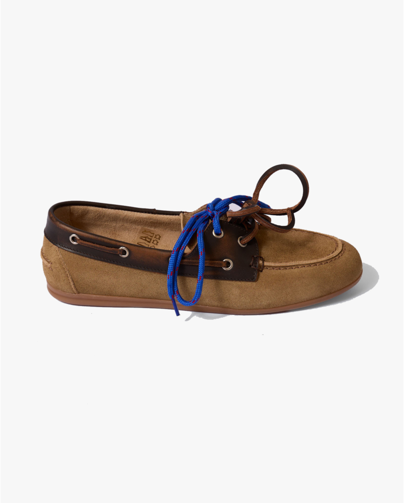 Boat Loafer Brushed Suede Coffee