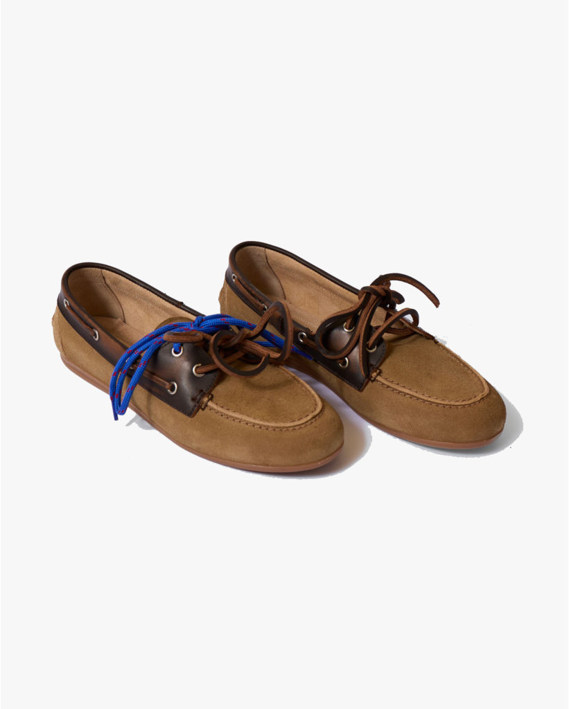Boat Loafer Brushed Suede Coffee