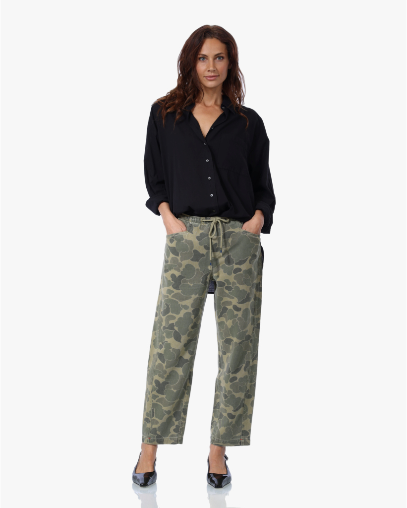 Sydney Katoenen Blouse Blue Zwart