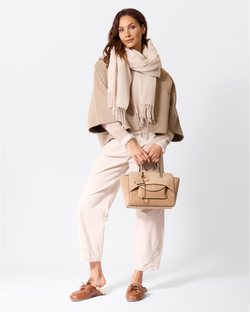 Wol/Cashmere V-hals Vest Ivory