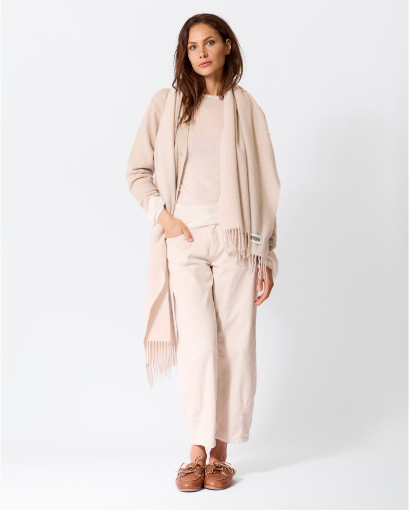 Lyocell-Wol Longsleeve Ivory
