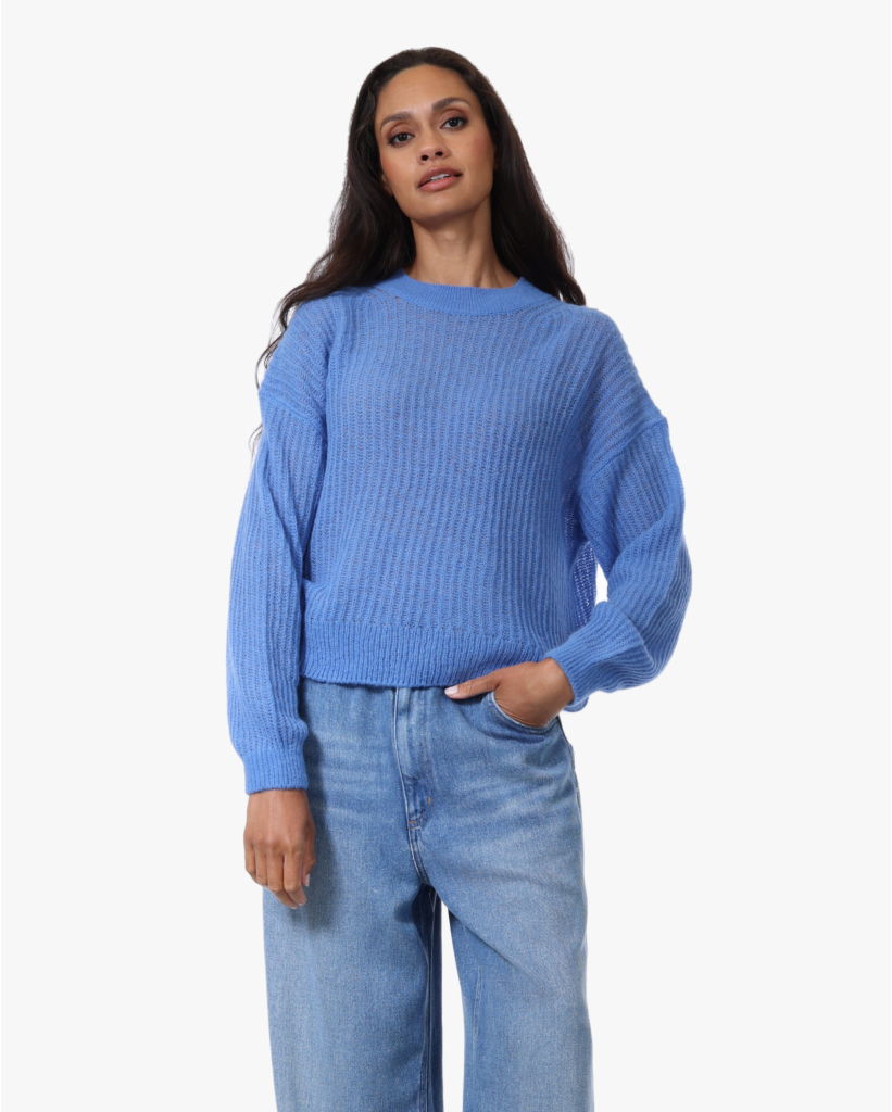  Alpacawolmix Knit Moonleaf Blue