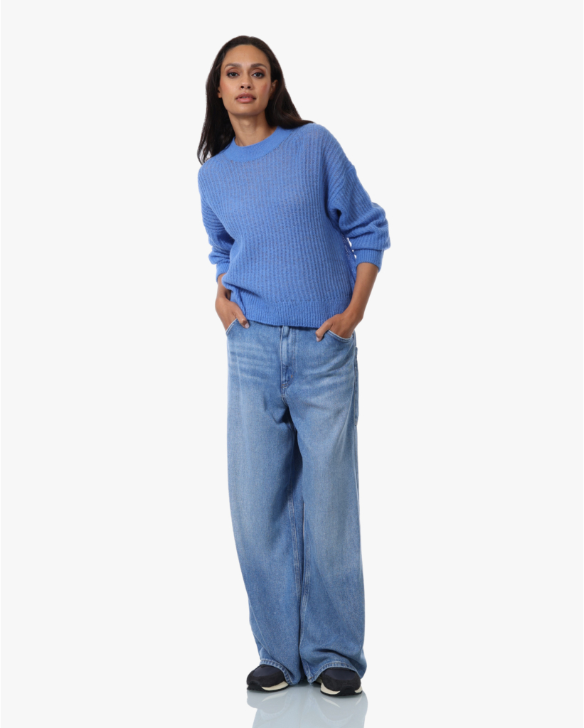  Alpacawolmix Knit Moonleaf Blue