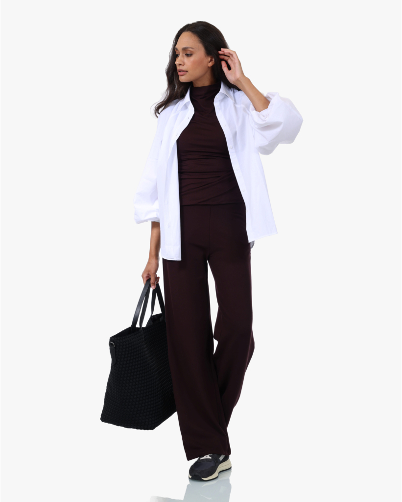 Superwashed Stretch T-shirt Aubergine