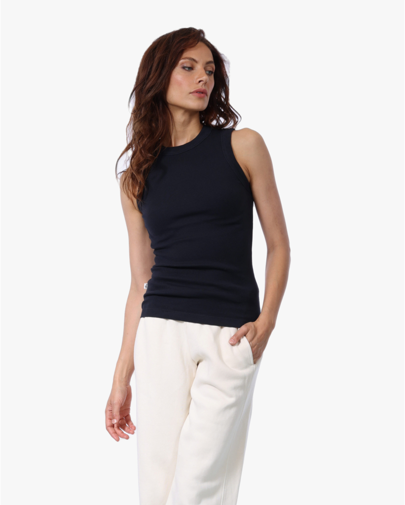 Khloe Ribbed Tanktop Navy