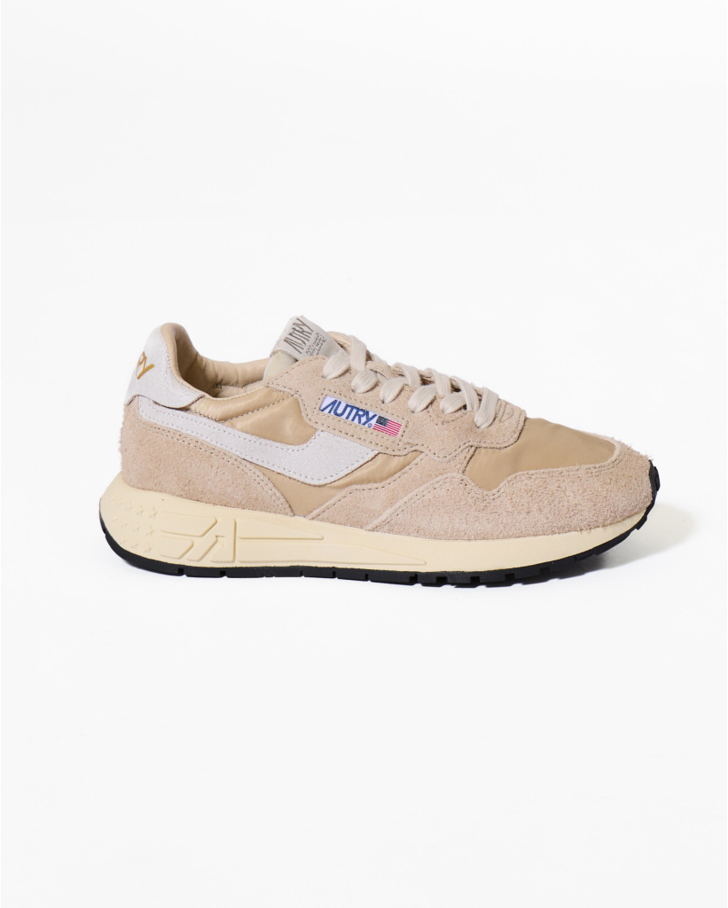 Reelwind Nylon/Suede Sneaker White Pep