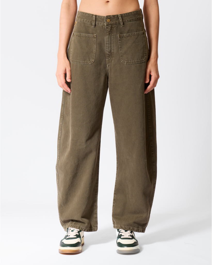 Dali Barrel Jeans Olive Branch