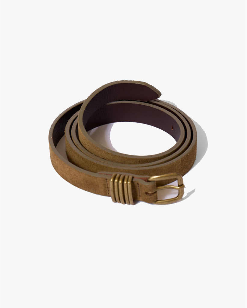 Leren Riem Mosterd 