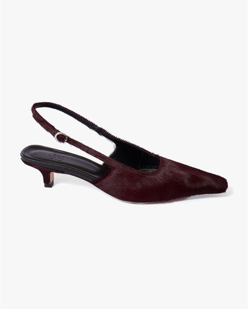 Anna Cavallino Slingback Vino