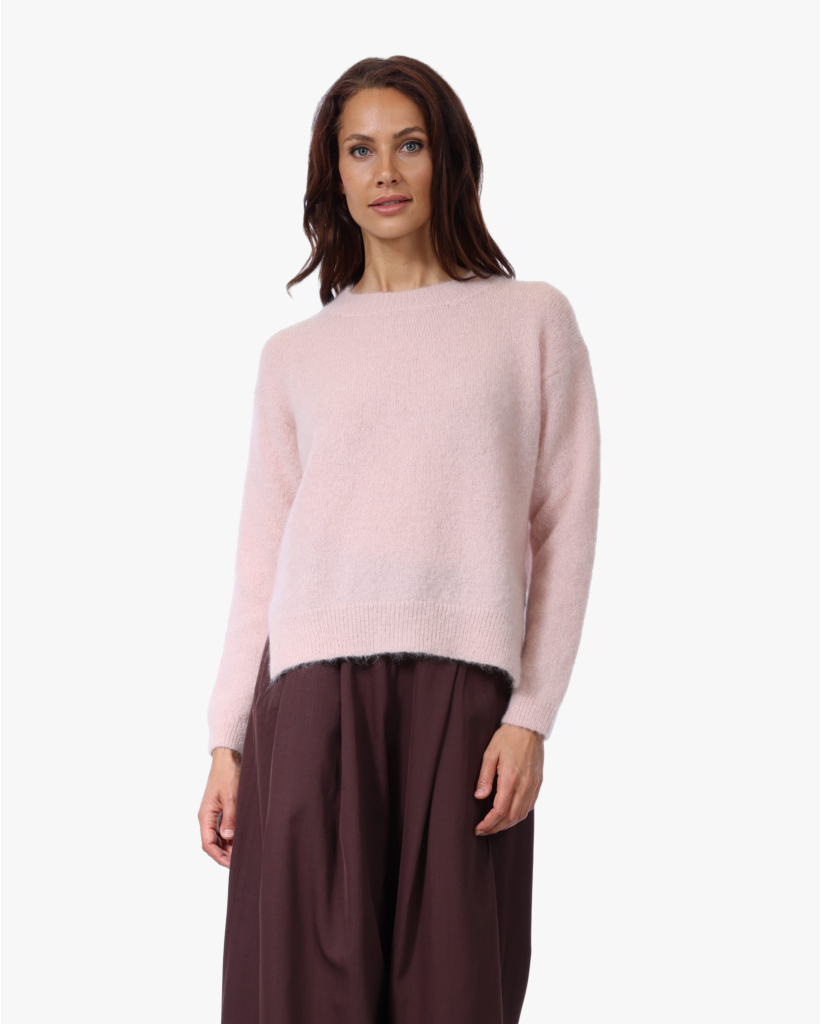 Mohairblend Knit Antique Roze