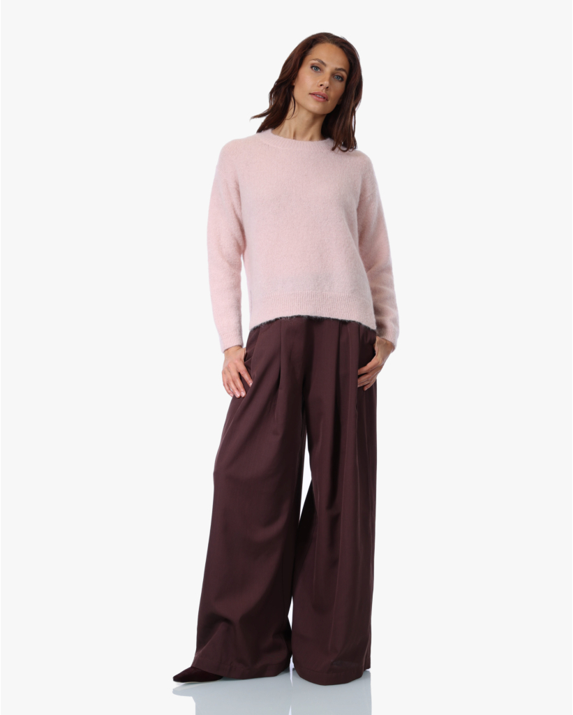Mohairblend Knit Antique Roze
