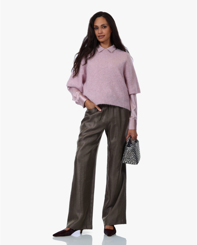 Zijdeblend Blouse Powder Rose