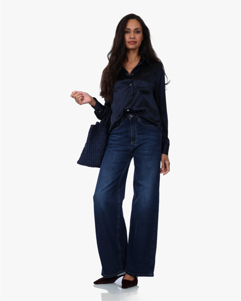 Skater Loose Wide Leg Jeans Night Stone L32