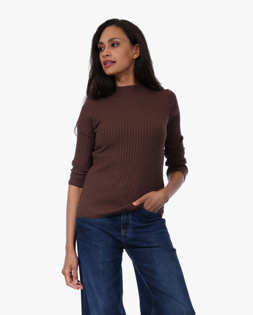 Rib Longsleeve Dark Mink
