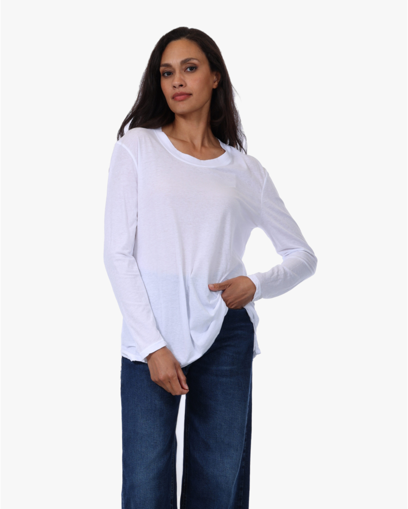 Clear Jersey Longsleeve Wit