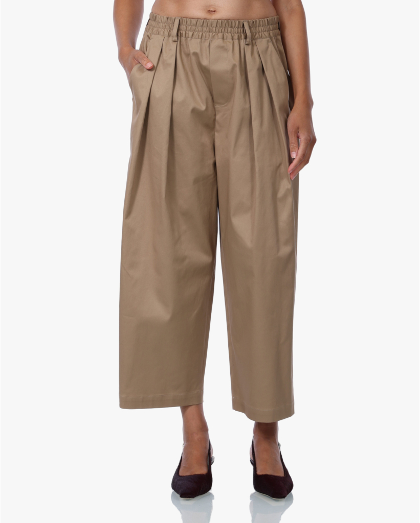 Kick Pleated Pantalon Beige