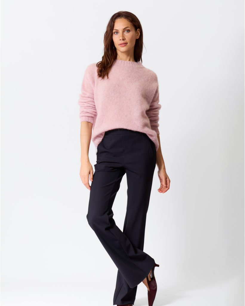 Mohairblend Knit Powder Roze