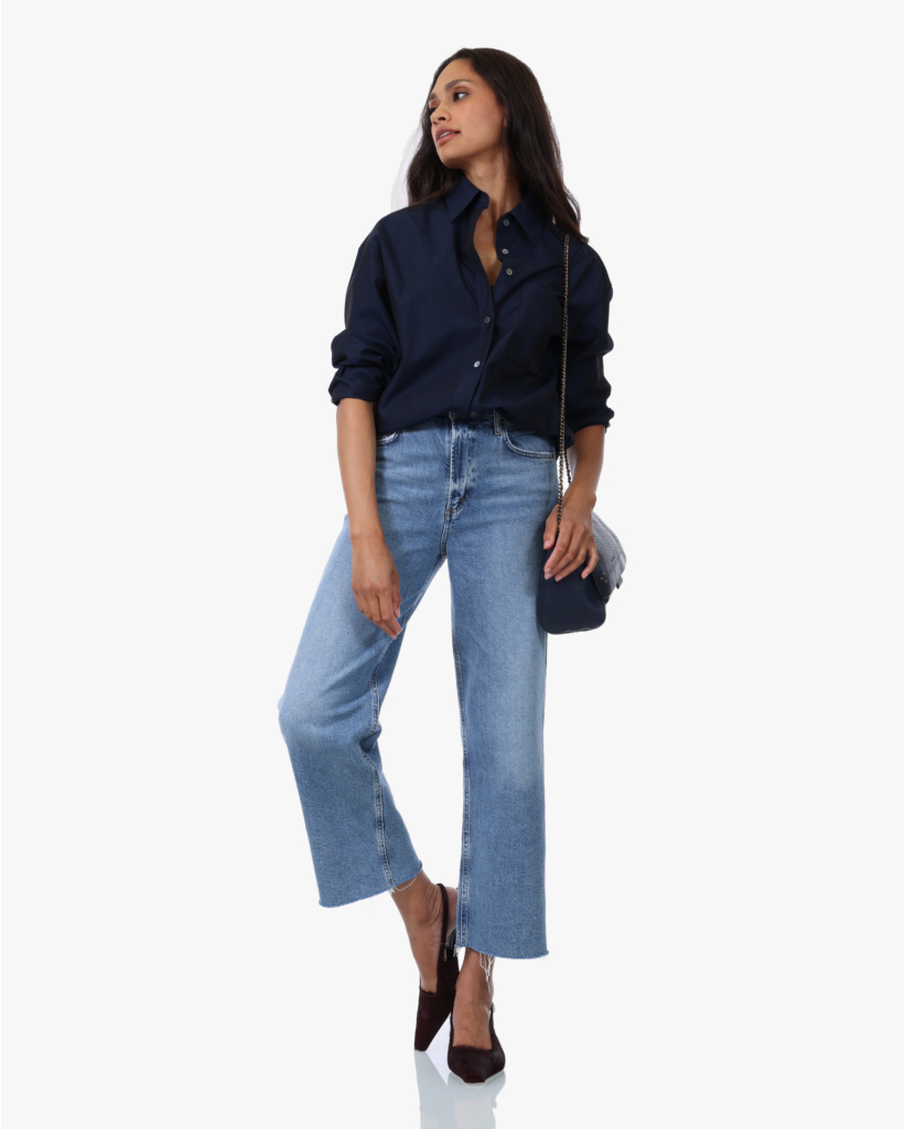 Ren Cropped Wide Leg Jeans Measure