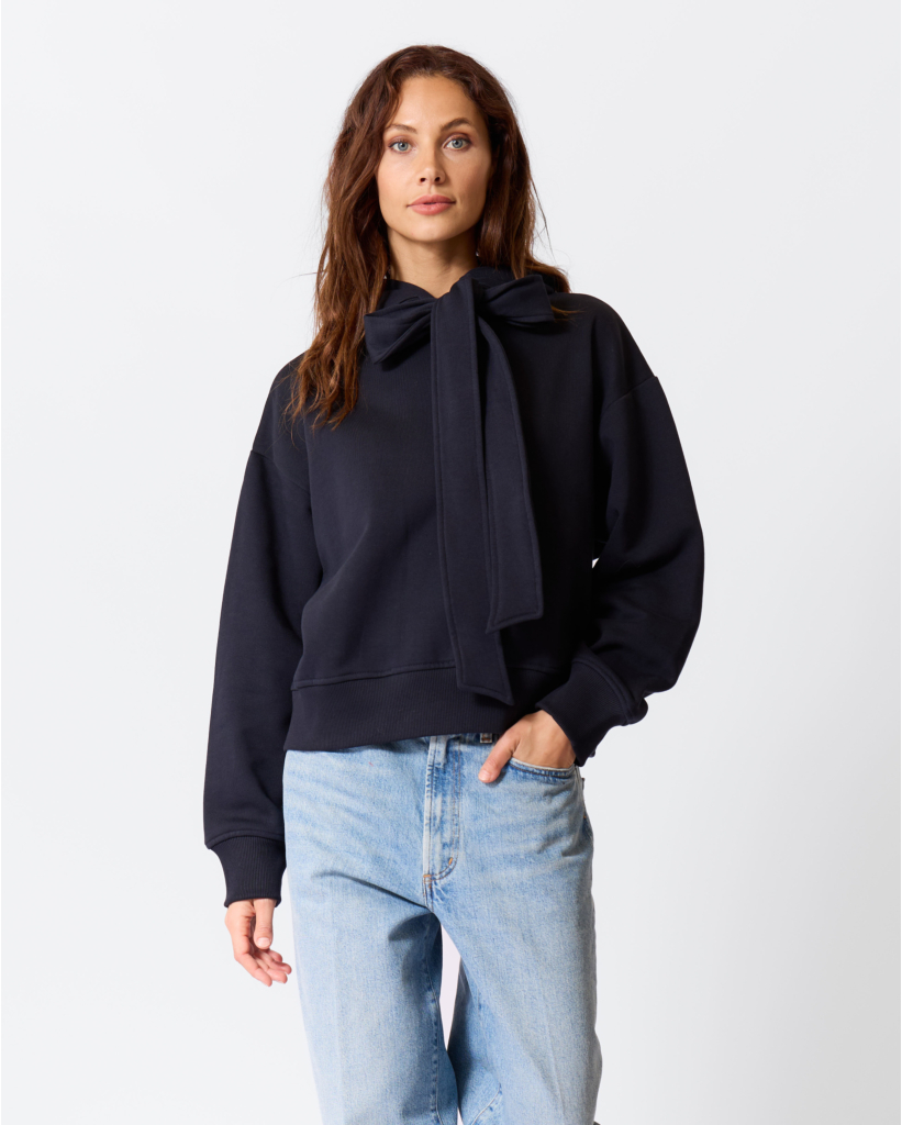 Bow Tie Hoodie Dark Night