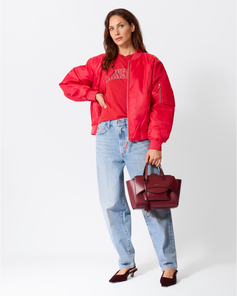 Shelley Logo Tee Tango Red