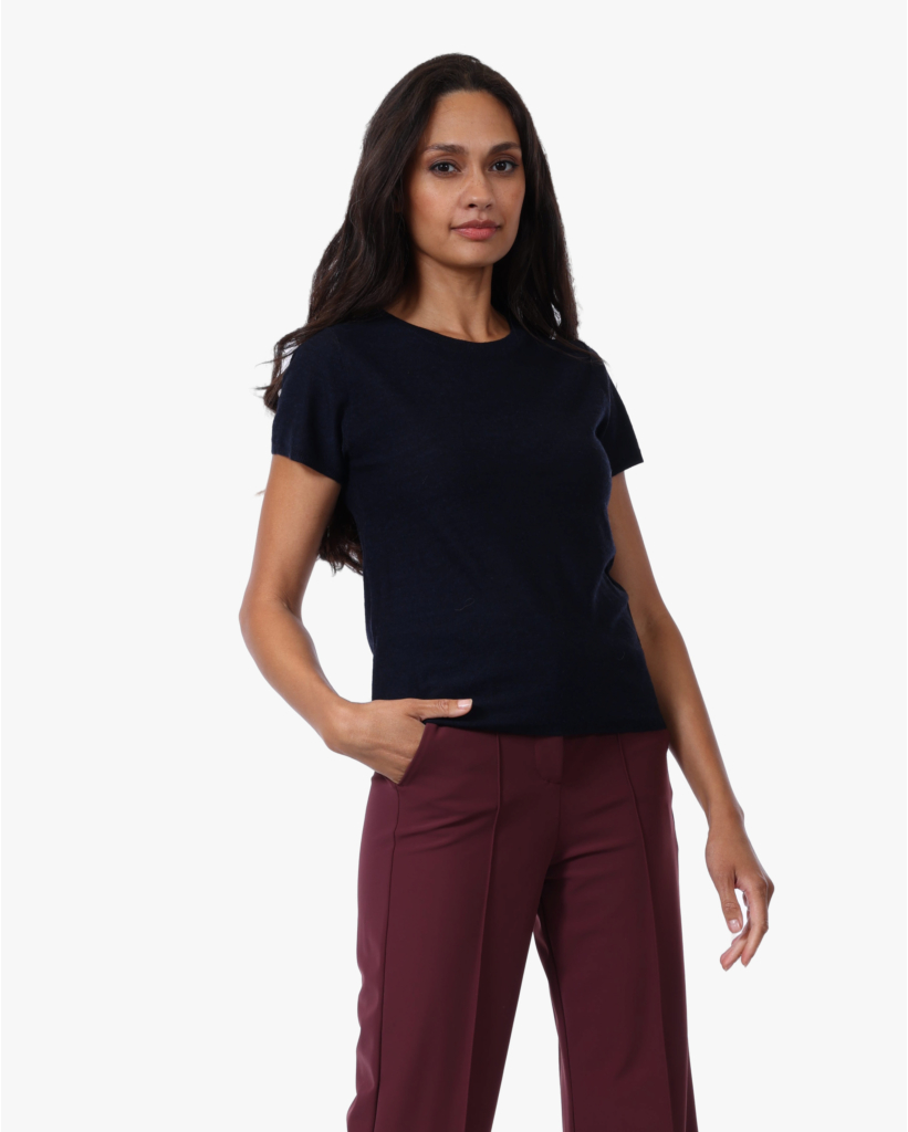 Wollen Tee Dark Saphire