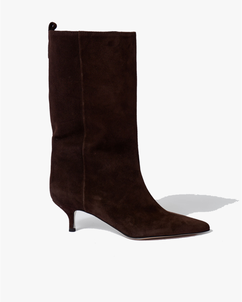 Liv Suède Laars met Hak Sensory Brown