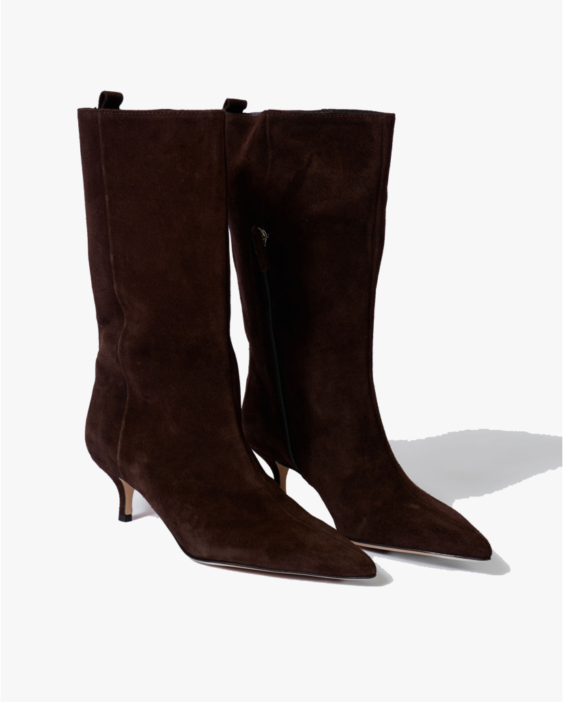 Liv Suède Laars met Hak Sensory Brown