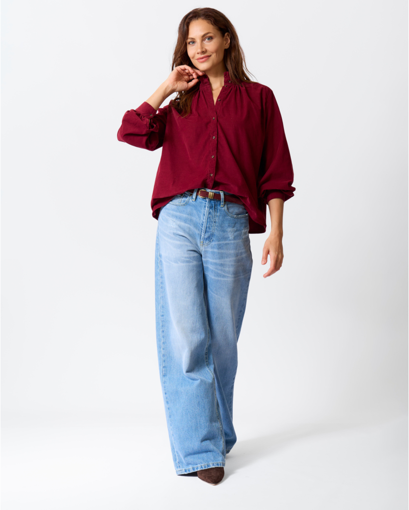 Skater Loose Wide Leg Jeans Blauw L32