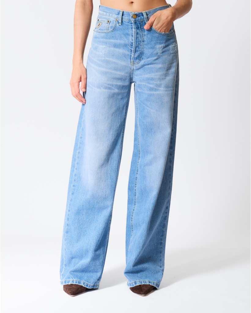 Skater Loose Wide Leg Jeans Blauw L32