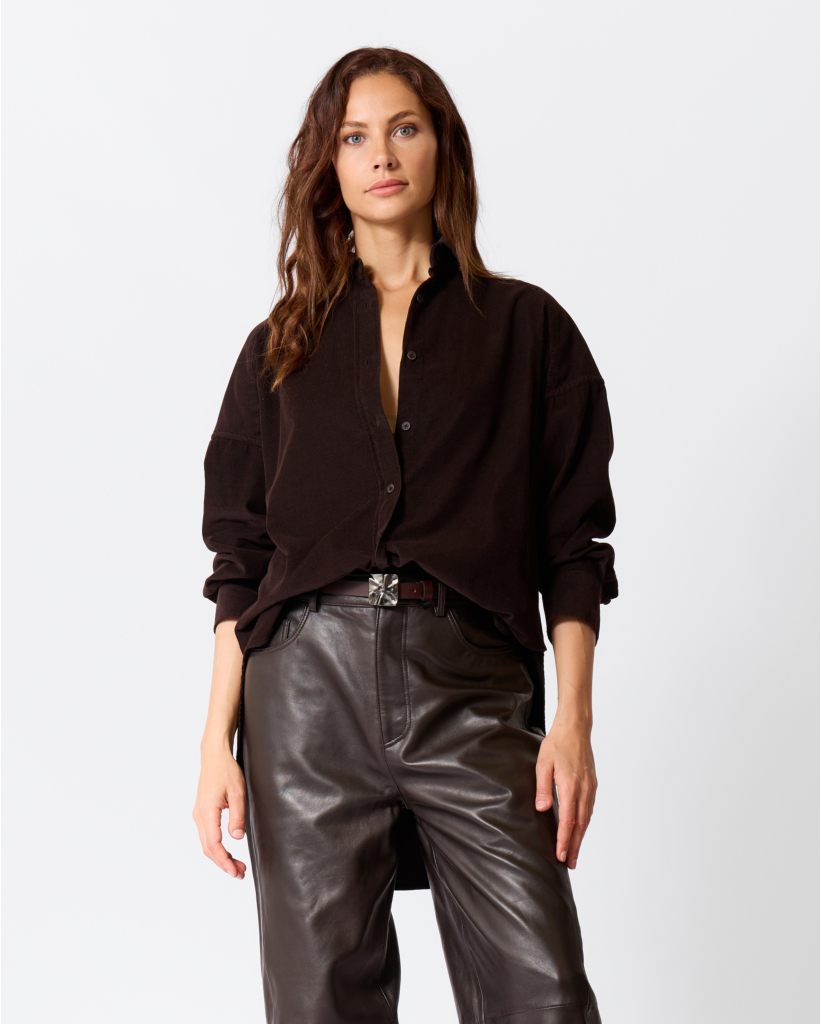 Taline Leren Riem Donkerbruin