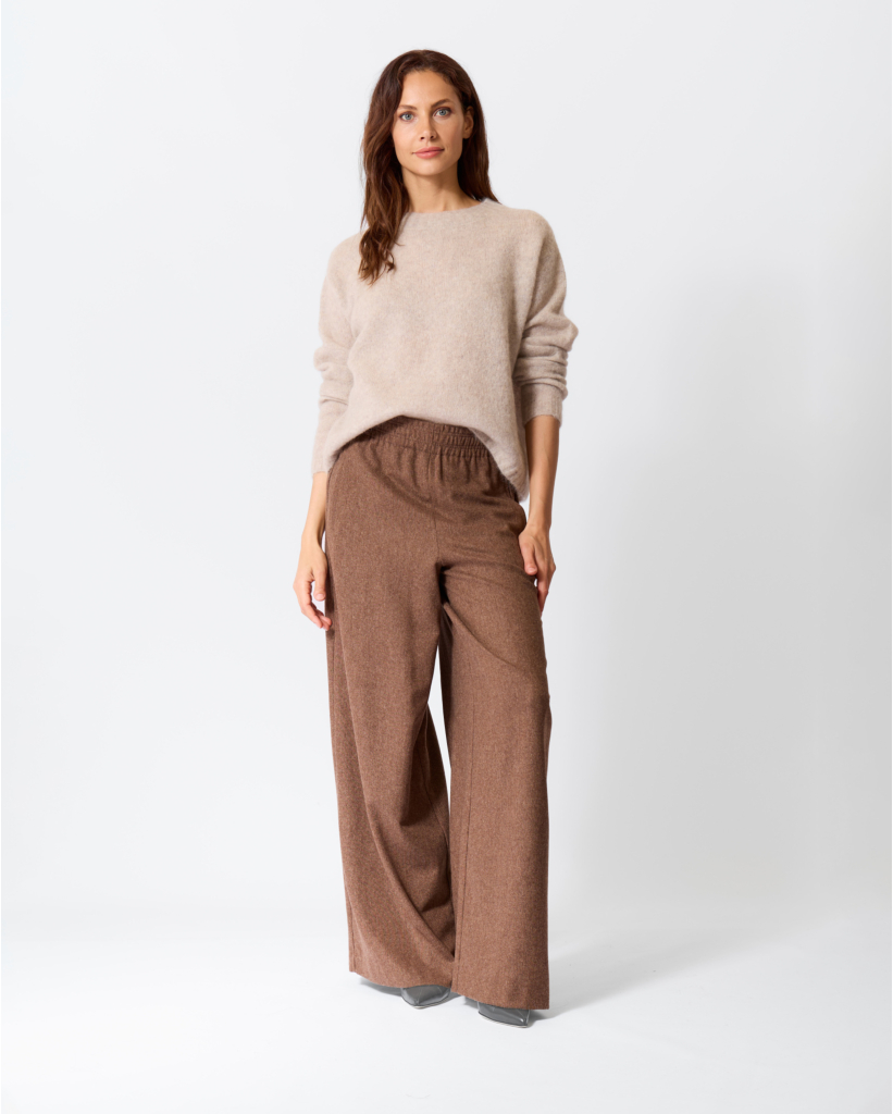 Mohairblend Knit Oyster