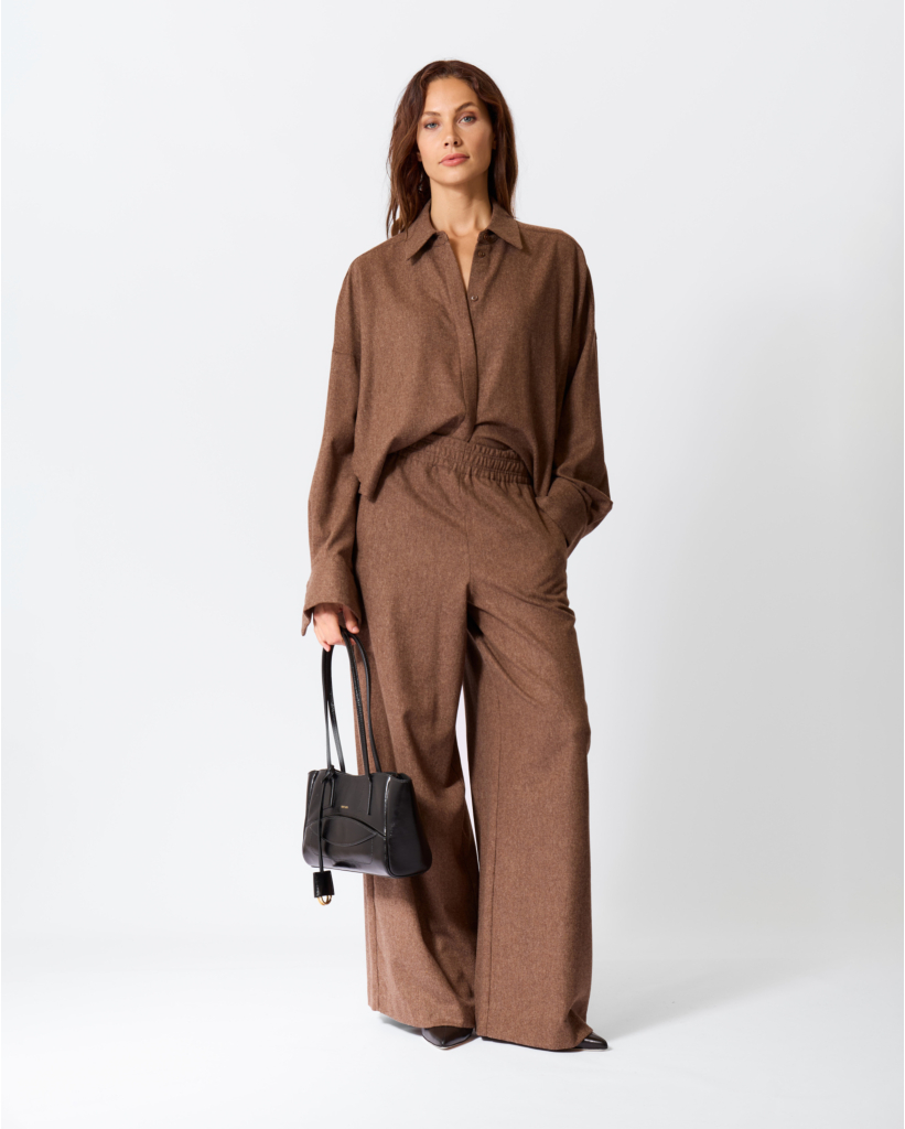 Oshia Cropped Blouse Bruin