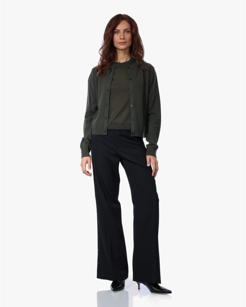 Wol/Cashmereblend Vest Juniperus Green
