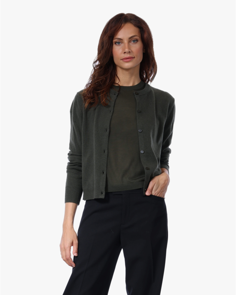 Wol/Cashmereblend Vest Juniperus Green