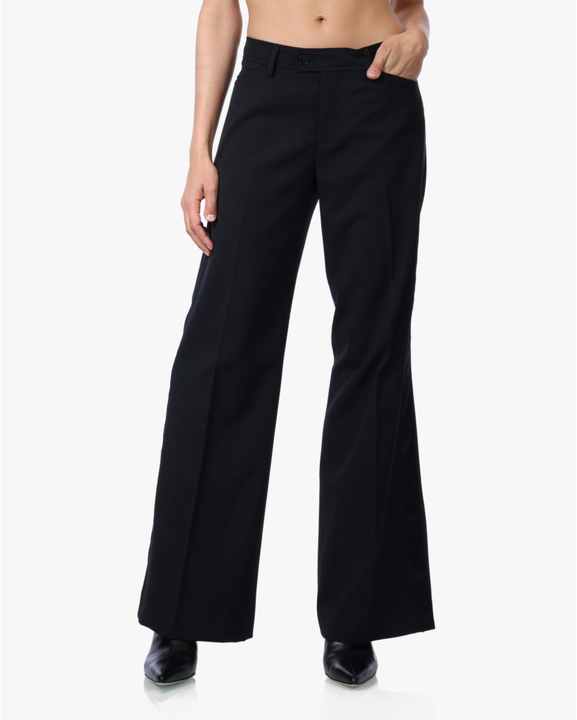 Flye Flared Pant met Smoking Bies Zwart L32