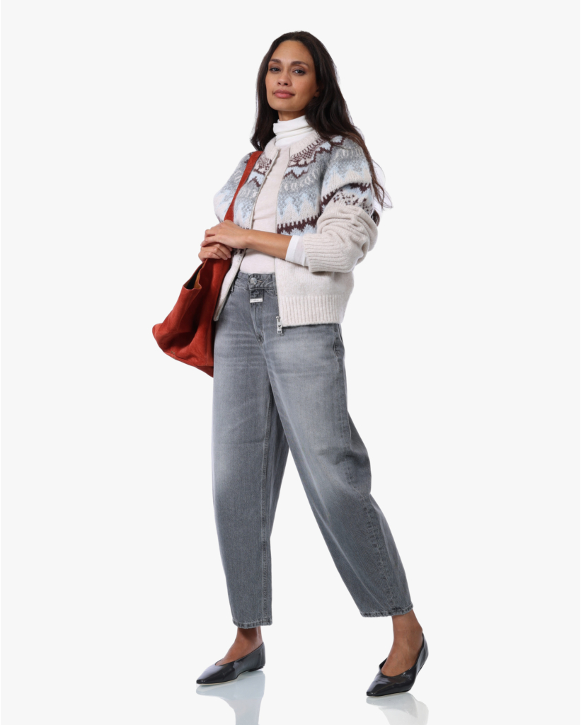 Wolmix Intarsia Vest Cloud Cream