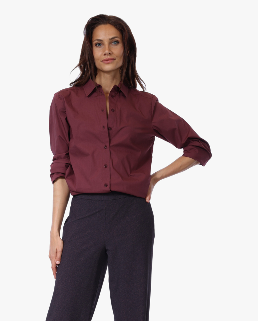 Noutria Katoenen Blouse Merlot