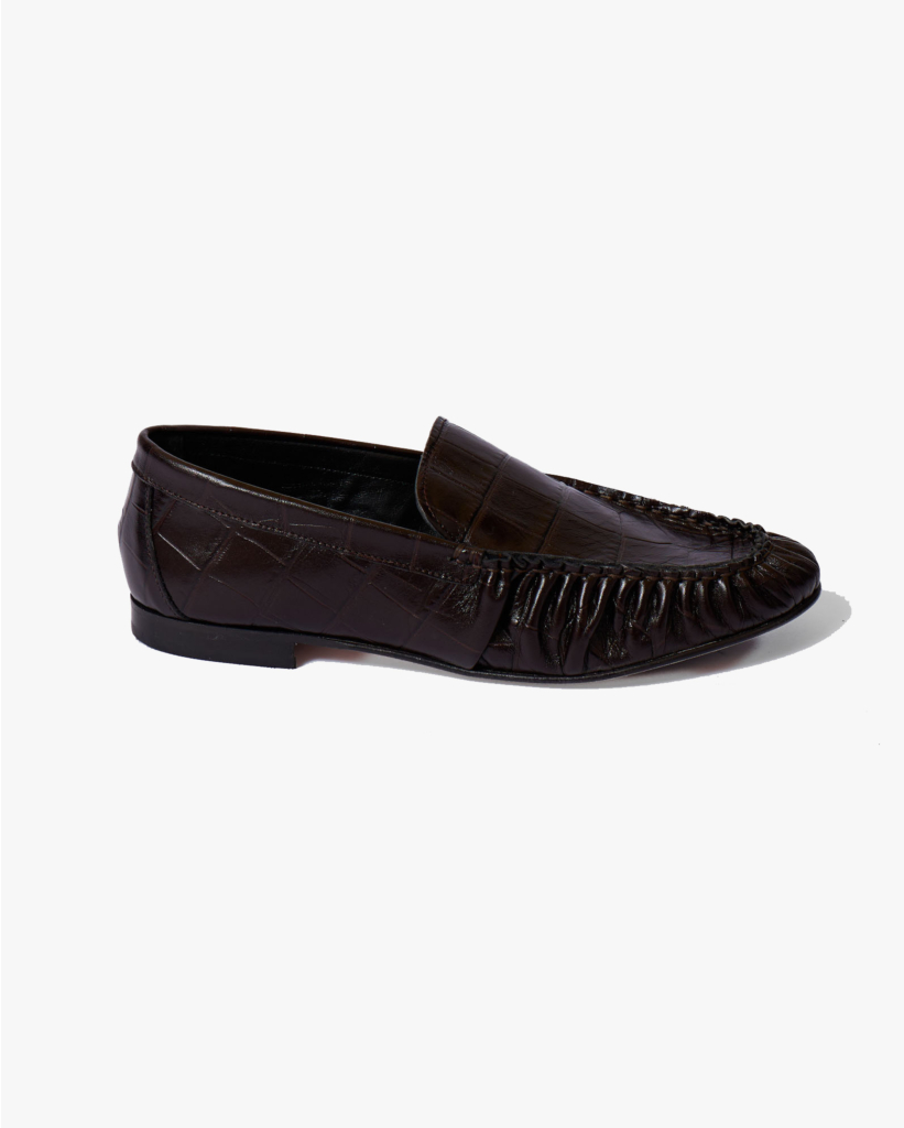Elena Loafer Croco Bruin