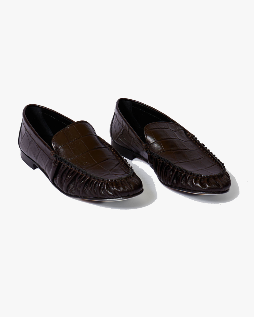 Elena Loafer Croco Bruin