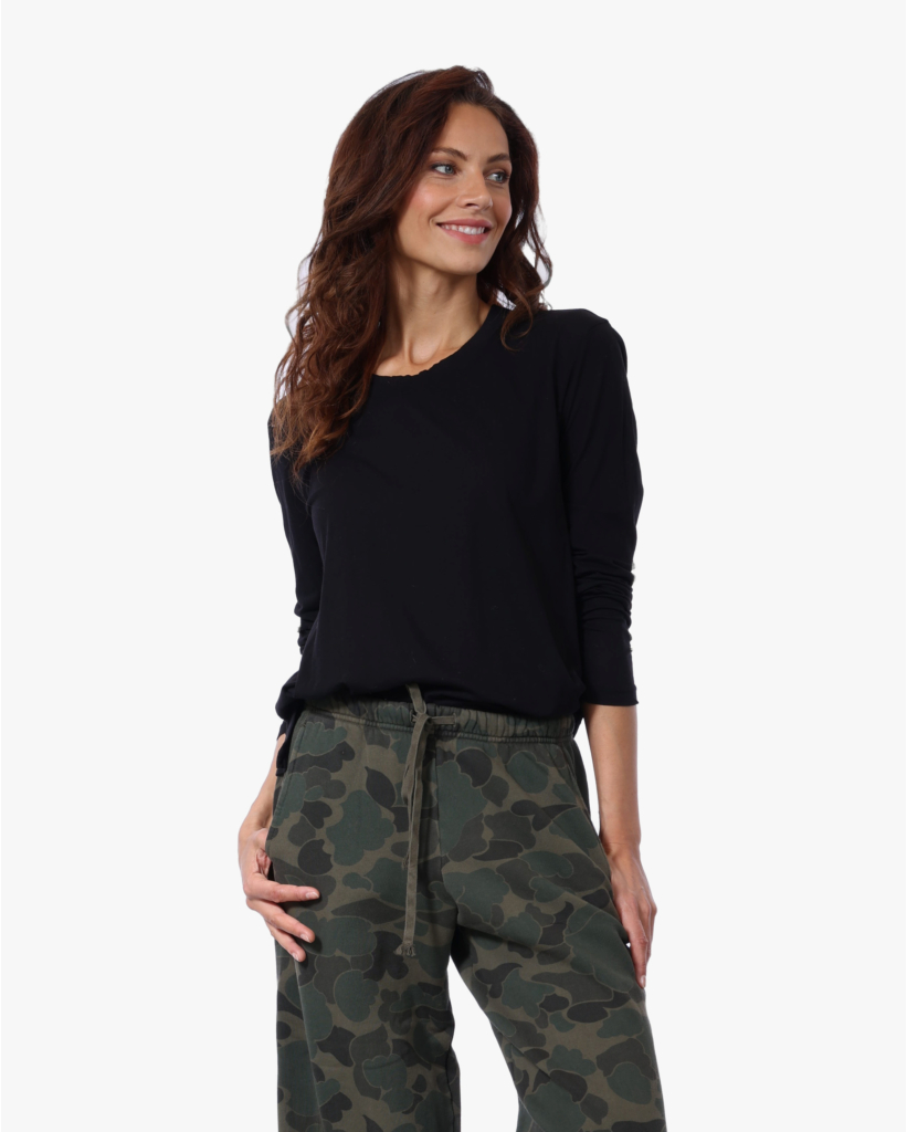 Clear Jersey Longsleeve Zwart