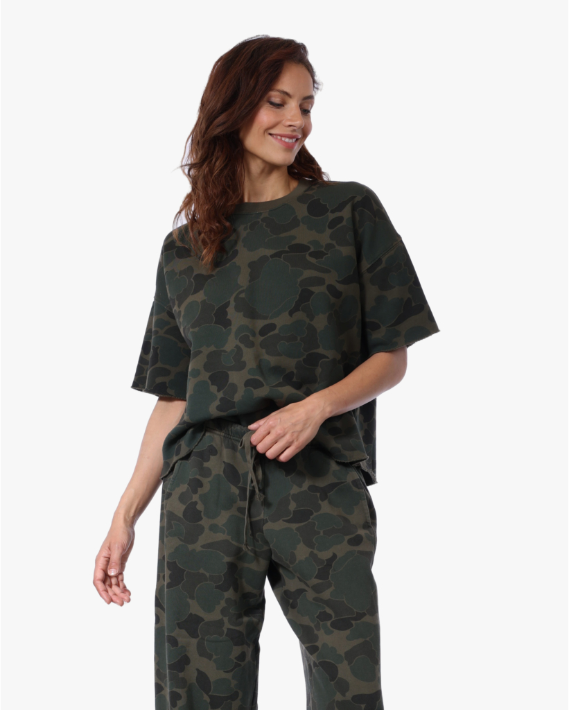 Sweater Tee Camo Sage