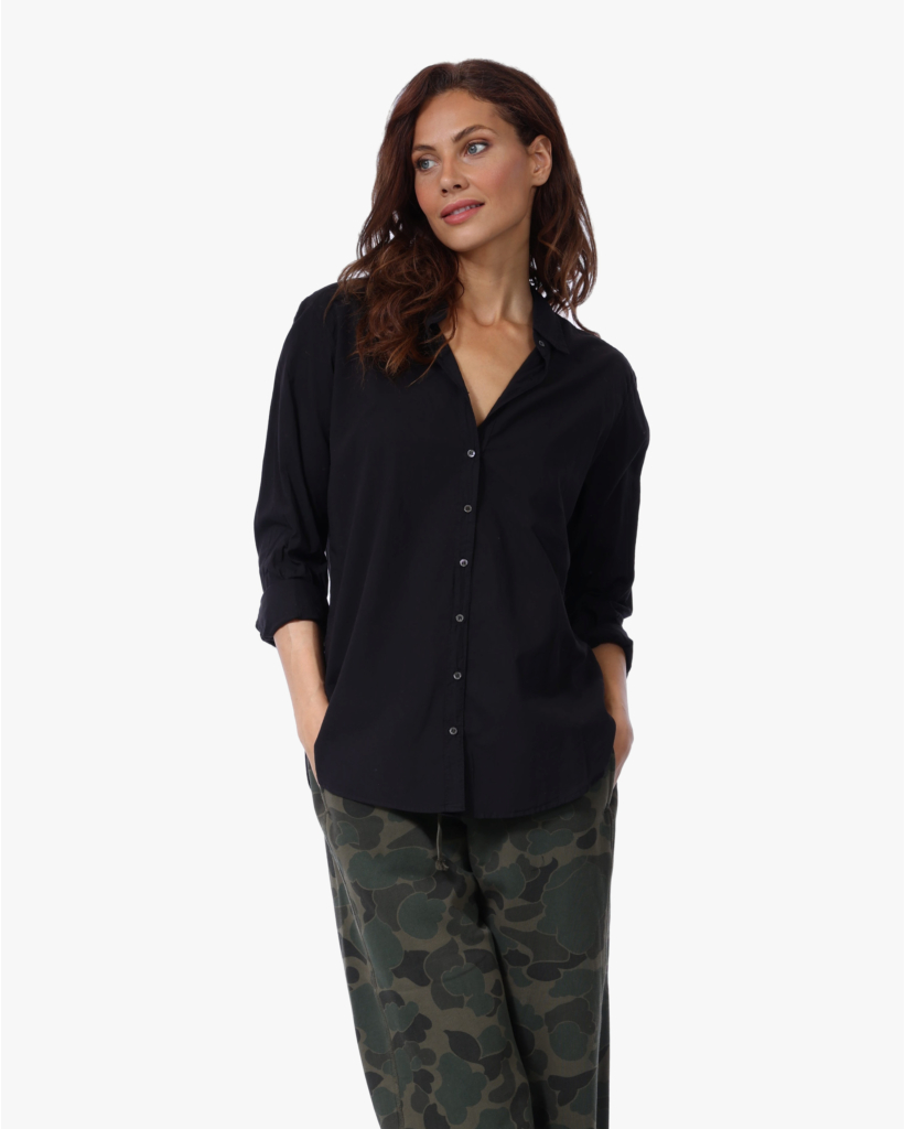 Beau Katoenen Blouse Zwart