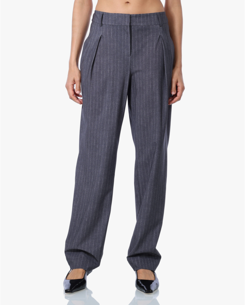 Nanaka Dessin Striped Travel Pant Dark Antra